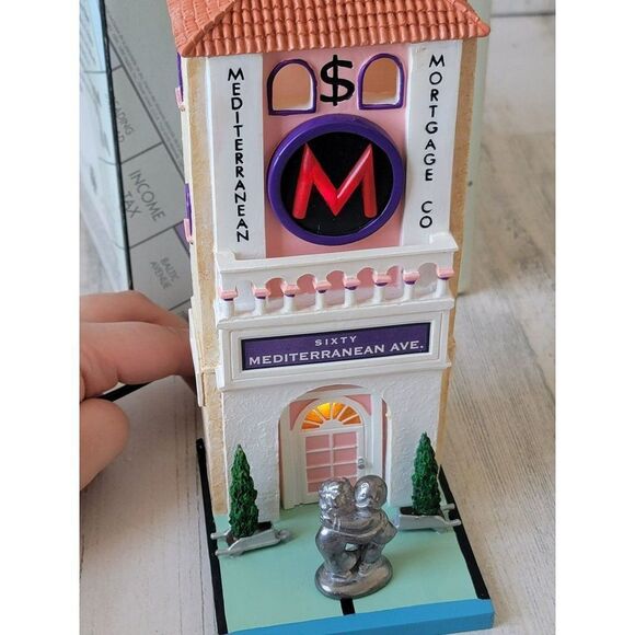 Dept 56 Mediterranean Mortage Co. 13600 monopoly village accessory - Picture 2 of 9